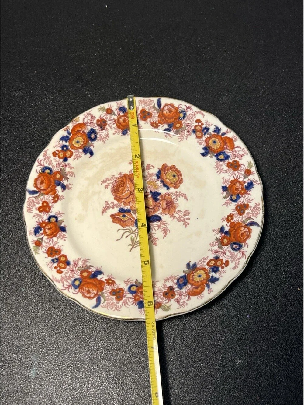Royal Cauldon Vintage 1930s 2 Majestic Bread Butter Plates 6.5” ONE REPAIRED